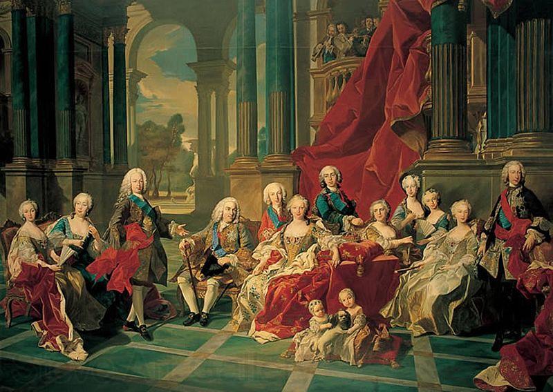 Louis Michel van Loo Philip V of Spain and his family Germany oil painting art